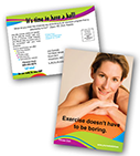 Health, Fitness and Gym Postcard Templates
