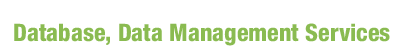 Data, Data Management Services
